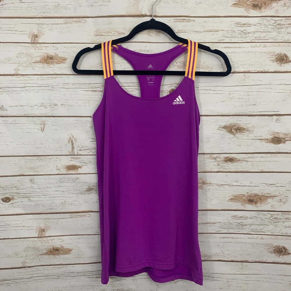 Adidas Climate Fitness Racerback Purple Tank S